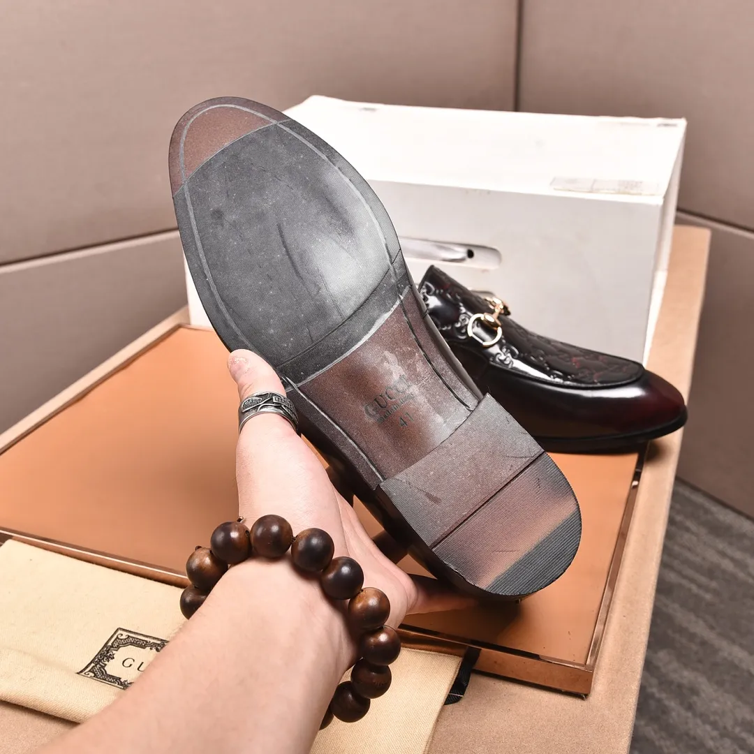 Men's shoes💰540📛📛Original (water-dyed cowhide) Gucci GUCCI official website formal shoes🌀 Italian🇮🇹imported cowhide➕top imported water-dyed cowhide lining💋Finely handmade original bottom, the real thing looks better when photographed in person Standard size 38-44